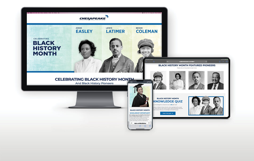 Chesapeake Black History Month Landing Pages
